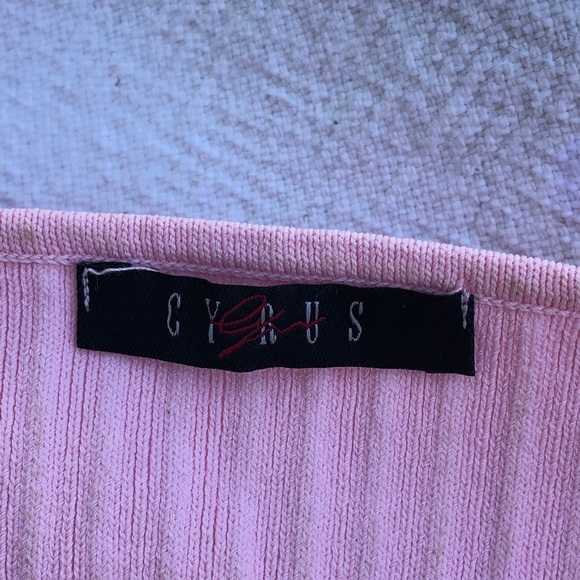 Ribbed pink sweater tank - Picture 4 of 5